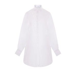 Ermanno Scervino Classic Button-Down Shirt With Floral Embroidery - NWT